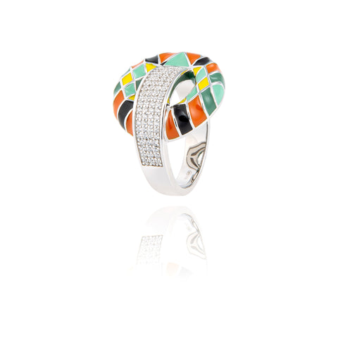 bague en argent et pierres Burano 