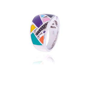 jewellerybox Bague Double en Argent 925/1000 - Taille 48 jewellerybox Bague Double en Argent 925/1000 - Taille 48