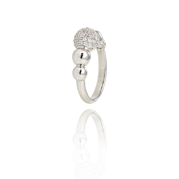 Bague perles en argent pour femme