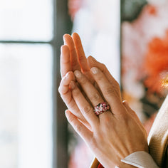 bague jaipur rose en argent