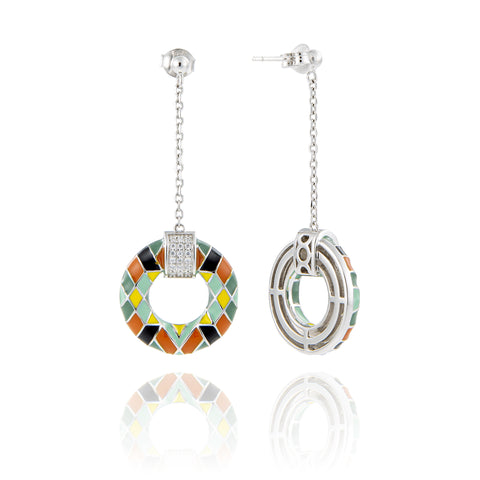 Boucles d'oreilles argent Burano