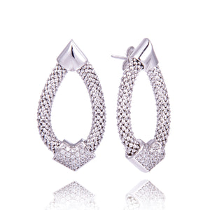 boucles d'oreilles argent massif