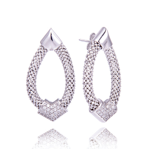 boucles d'oreilles argent massif