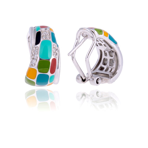 Boucles oreilles dormeuses argent 925