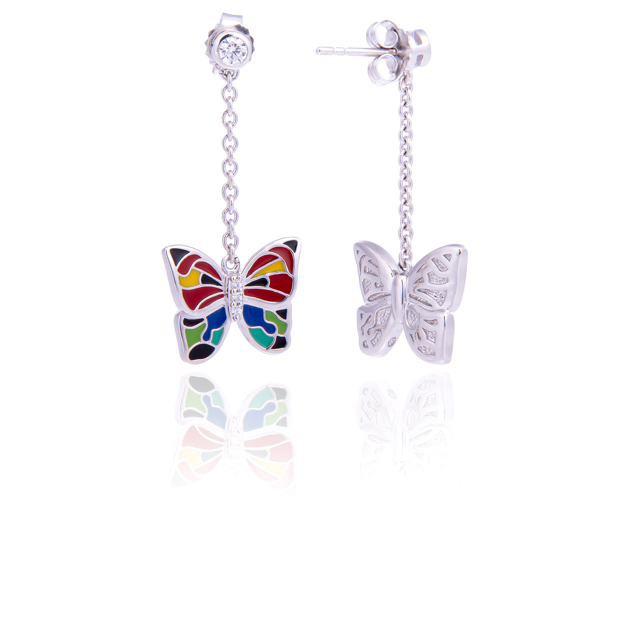 Boucle D'oreille Papillon Argent Boucle D'oreille Papillon Argent