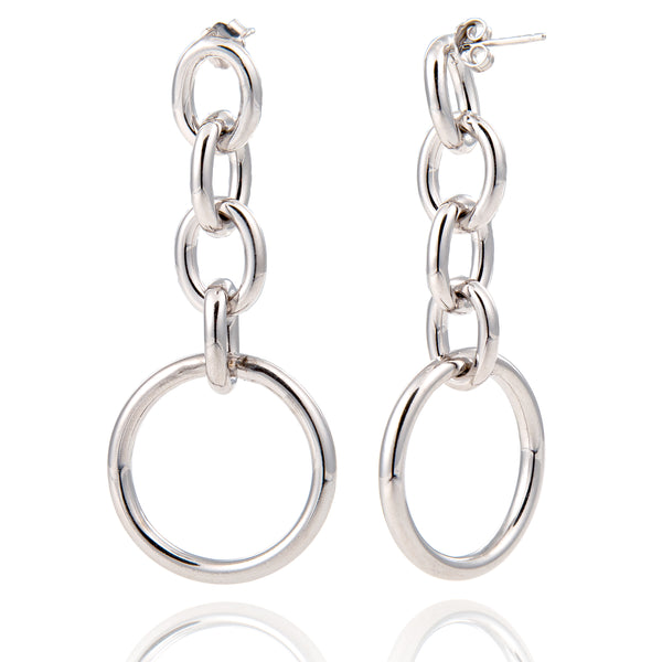 Boucle d'oreilles argent Lugano