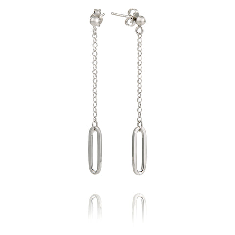 Boucles d'oreilles argent Maillons