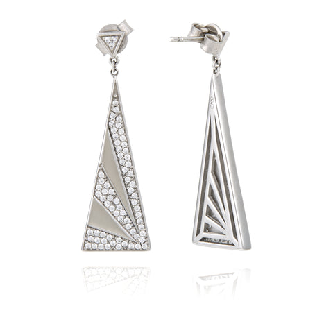 boucles d'oreilles triangle originales