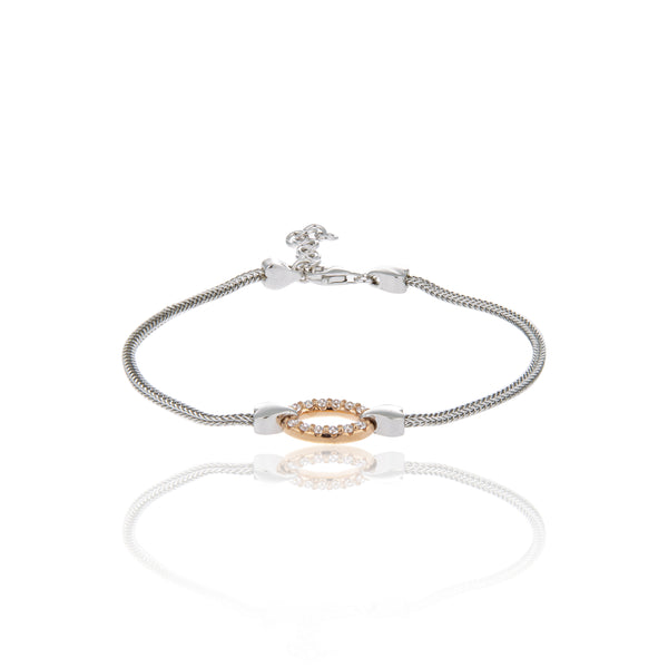 Bracelet argent rose Union