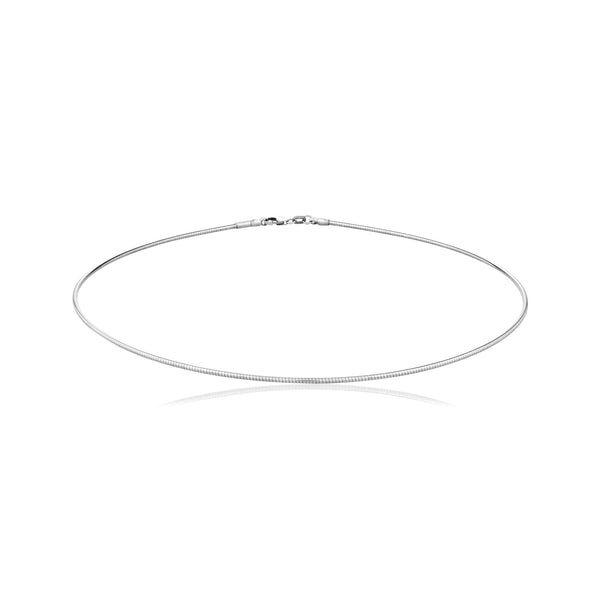 Grand collier câble argent 925