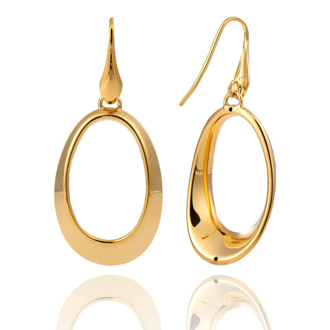 Boucles d'oreilles argent doré Riga